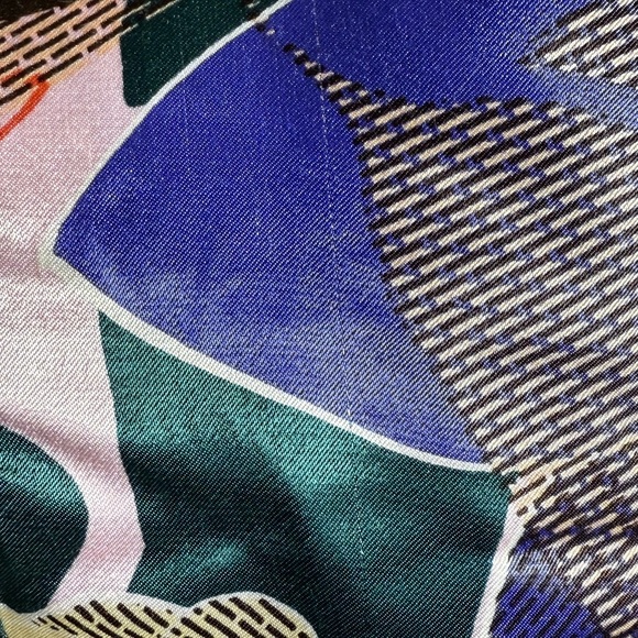 Anthropologie Corey Lynn Calter Multicolor abstract floral Swing Dress Size XS - Picture 10 of 10